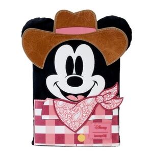Loungefly Mickey Mouse Western Cowboy Cosplay Plush Journal